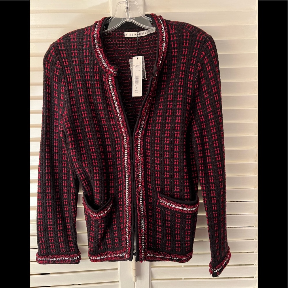 Alice + Olivia knit jacket size Small